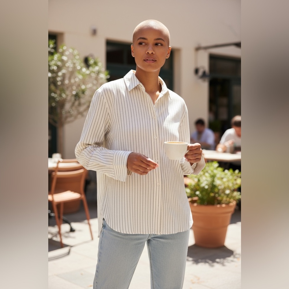 ZaraStriped Button-Up Shirt